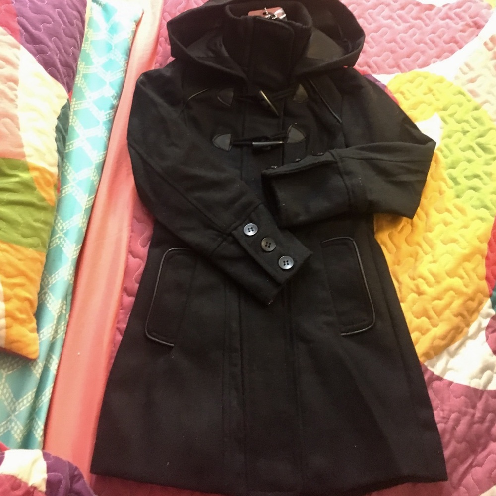 Black Toggle Coat